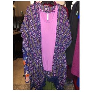 Fringe Kimono & Tank